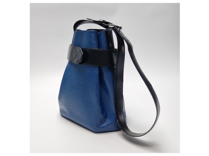 Louis Vuitton Borsa a Spalla Epi PM Bucket Bag (Grade Blue Black) - vista 6