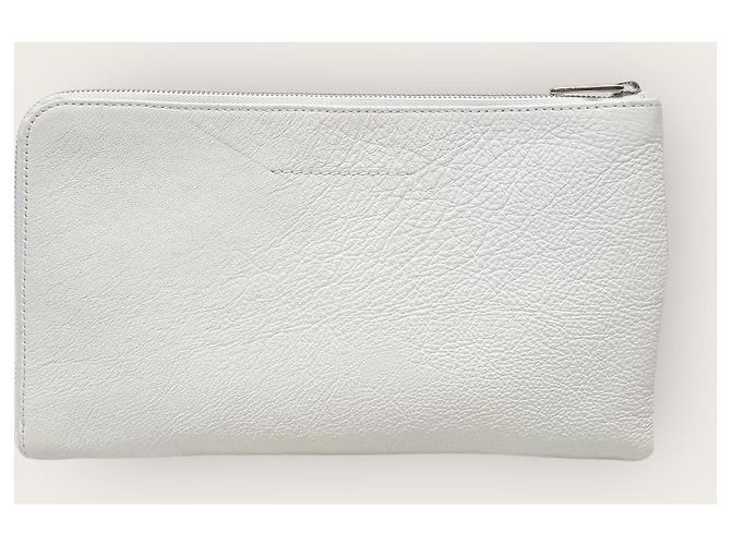 Maison Martin Margiela Bolso de mano de cuero blanco Num - vista 5
