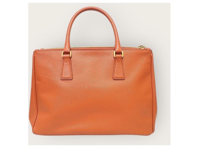 Prada Borsa a tracolla Papaya Saffiano Lux Tote Arancione - vista 5
