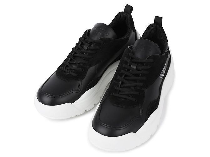 Valentino Tênis pretos masculinos - vista 3