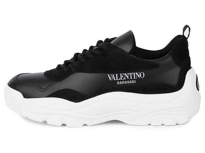 Valentino Tênis pretos masculinos - vista 6