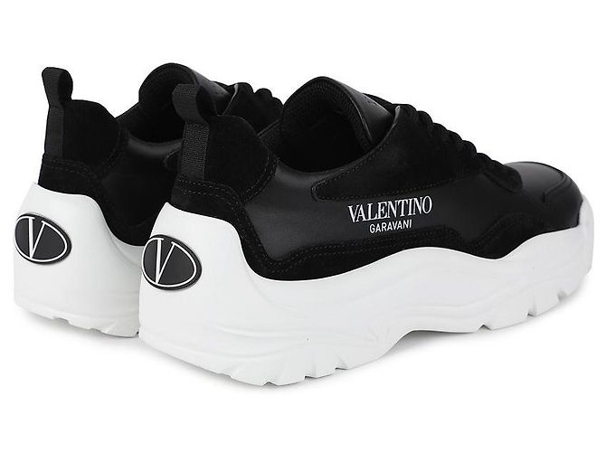 Valentino Tênis pretos masculinos - vista 8