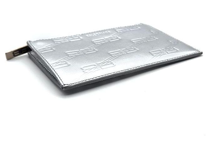Balenciaga Kartenetui mit Monogramm-Prägung Silber - Ansicht 4