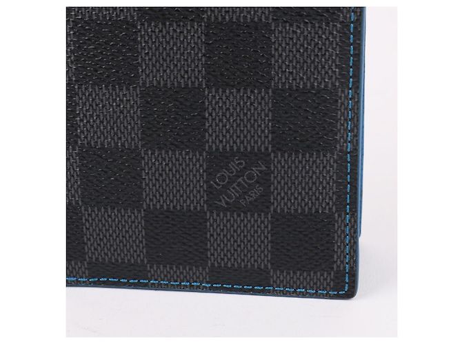 Louis Vuitton Damier Graphite Brazza Wallet Blue - view 2