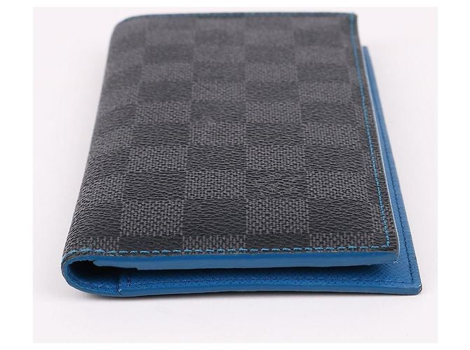 Louis Vuitton Damier Graphite Brazza Wallet Blue - view 5