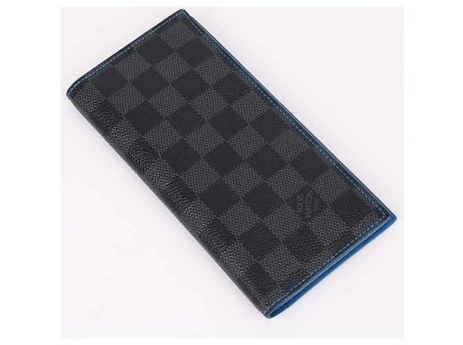 Louis Vuitton Damier Graphite Brazza Wallet Blue - view 8