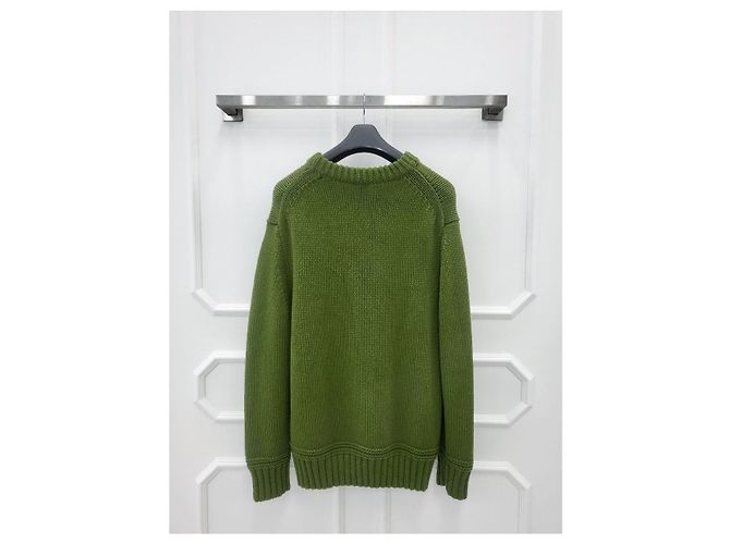 Burberry Monogram Logo Green Knit - view 2