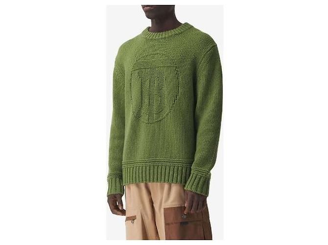 Burberry Monogram Logo Green Knit - view 8