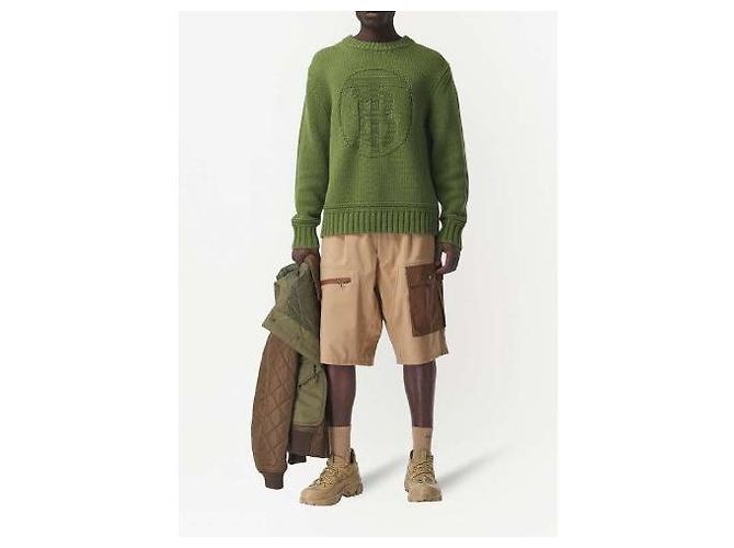 Burberry Monogram Logo Green Knit - view 9
