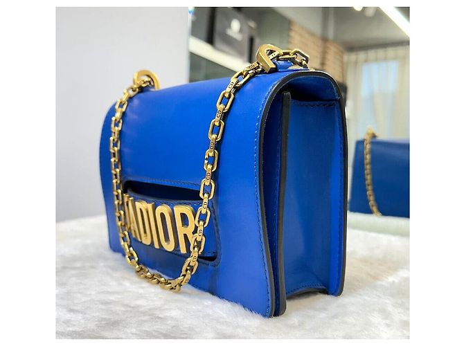 Borsa a Spalla con Catena Christian Dior J'adore Gold Blue - vista 6