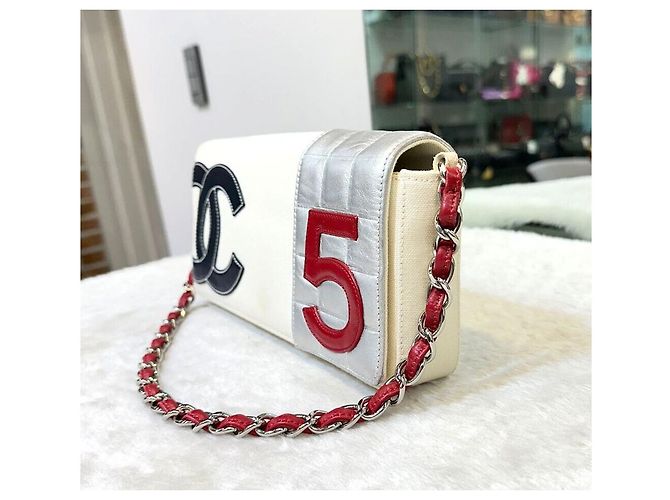 Chanel Canvas Chain Baguette Tasche Serie Mehrfarben - Ansicht 4