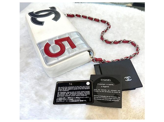 Chanel Canvas Chain Baguette Tasche Serie Mehrfarben - Ansicht 8