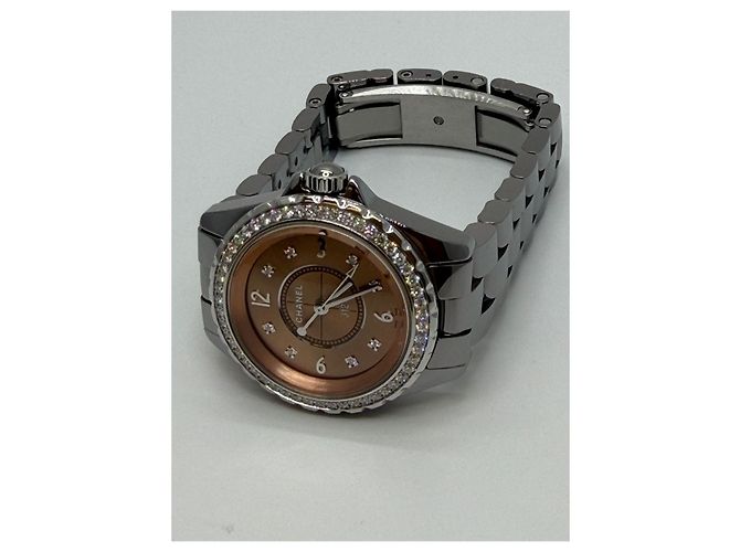 J12 Chanel Chromatischer Diamantrand Rosa Pink - Ansicht 11
