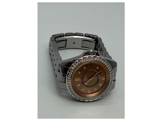 J12 Chanel Chromatischer Diamantrand Rosa Pink - Ansicht 12