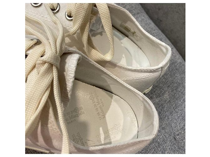 Maison Martin Margiela Canvas Tabi Sneaker Weiß - Ansicht 4