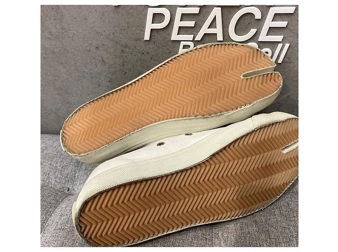 Maison Martin Margiela Canvas Tabi Sneaker Weiß - Ansicht 5