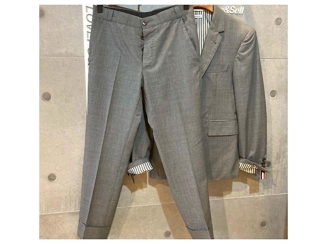 Thom Browne Wool Suit Set Gray - view 2