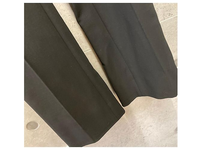 Valentino Pantaloni con logo decorato con perline da donna Nero Rosso - vista 5