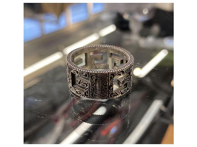 Gucci Anillo Silver GG Logo Plata - vista 2