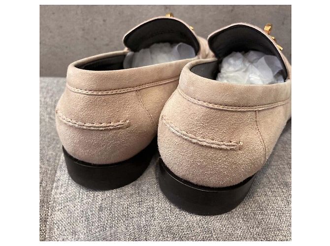Kelly Hermès Mocassino Destin in scamosciato con accenti rosa e oro - vista 3