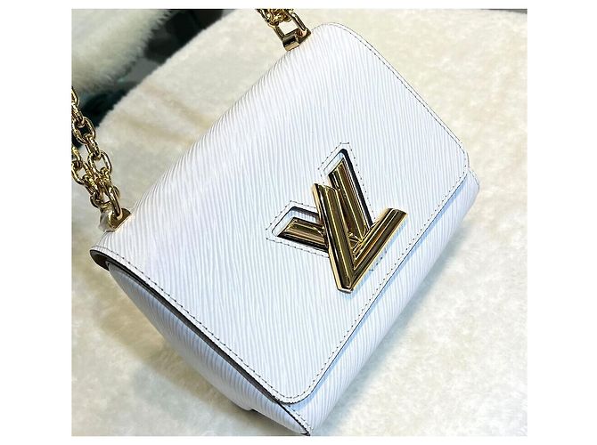 Louis Vuitton Borsa a Spalla con Catena Epi Twist PM White Bianco - vista 3