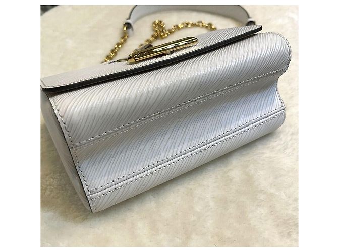 Louis Vuitton Borsa a Spalla con Catena Epi Twist PM White Bianco - vista 5