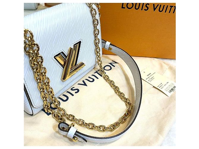Louis Vuitton Borsa a Spalla con Catena Epi Twist PM White Bianco - vista 8