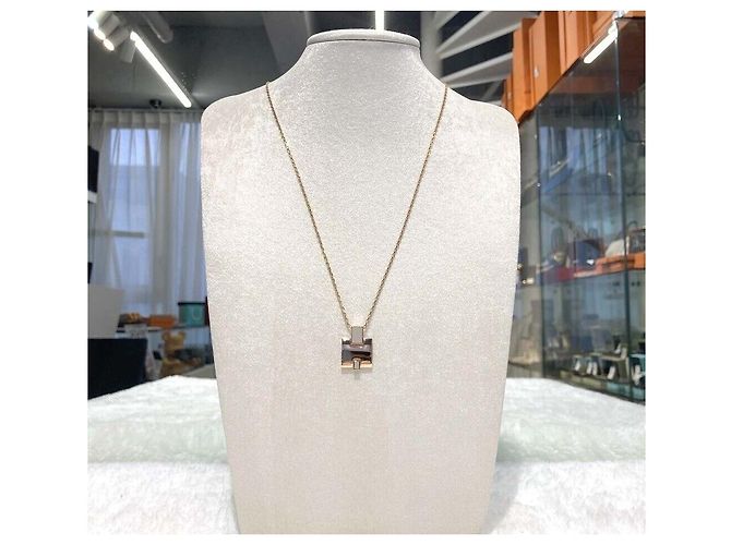 Hermès Eileen Halskette Gold Mehrfarben - Ansicht 2