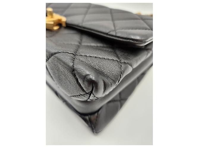 Chanel Borsa con patta e catena Nero - vista 13