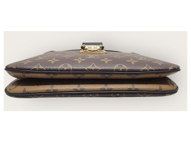 Louis Vuitton Borsa a tracolla Twiny in tela Monogram Reverse Marrone - vista 7