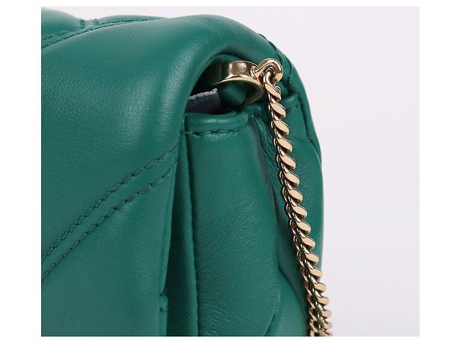 Bulgari Borsa a tracolla Nano Serpenti in tonalità oro Verde - vista 7