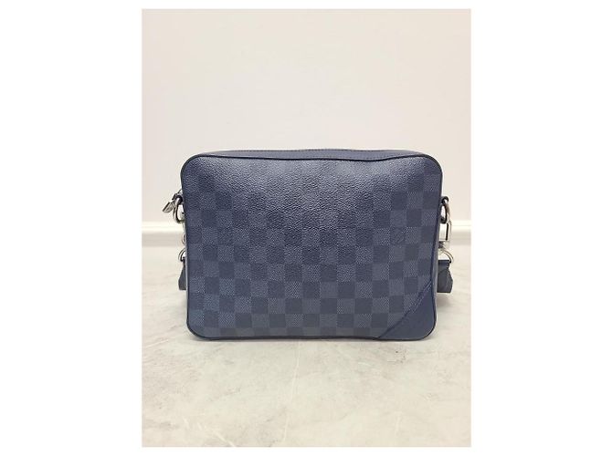 Louis Vuitton Borsa a tracolla Damier Trio Blu Zaffiro - vista 7