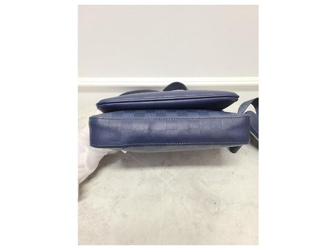 Louis Vuitton Borsa a tracolla Damier Trio Blu Zaffiro - vista 8