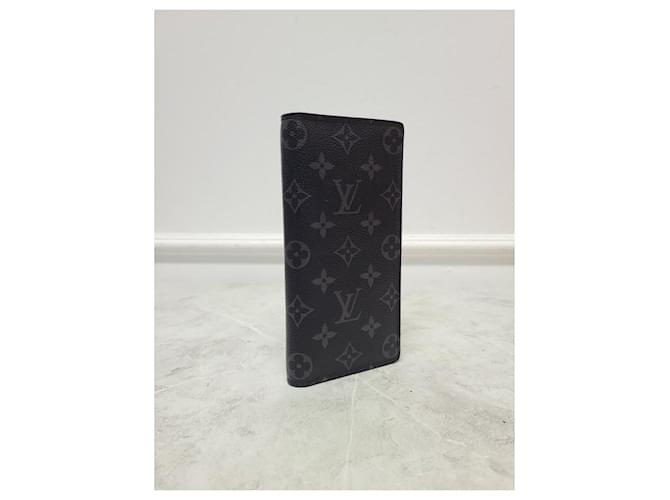 Louis Vuitton Eclipse Monogram Brazza Wallet Black - view 3