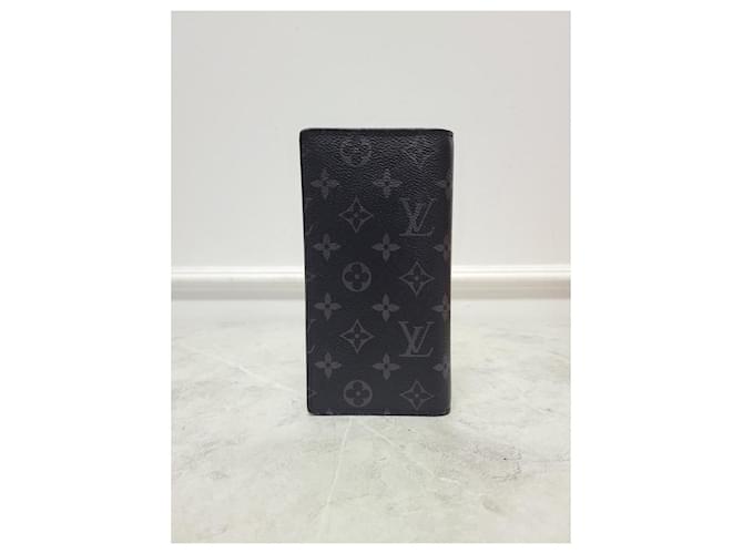 Louis Vuitton Eclipse Monogram Brazza Wallet Black - view 5