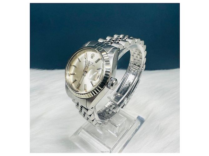Rolex Orologio vintage in acciaio Oyster da donna - vista 3