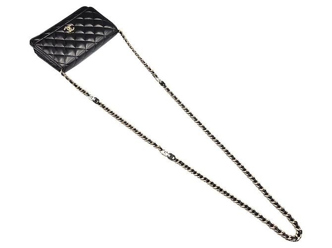 Chanel Black Lambskin WOC Small Crossbody Nero - vista 6