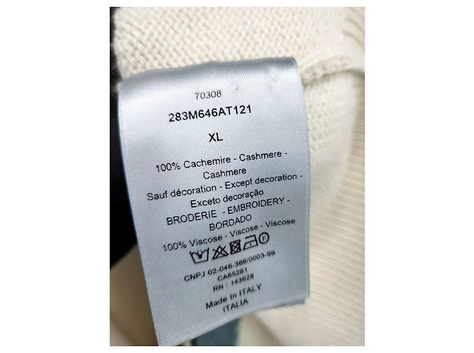 Oversized Cashmere-Weste Dior CACTUS JACK XL Weiß - Ansicht 6
