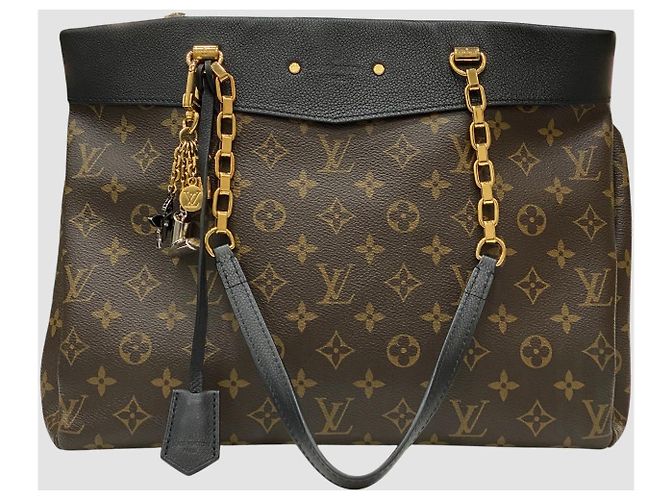 Louis Vuitton Borsa a Spalla Monogram Palace Chain Nero - vista 2