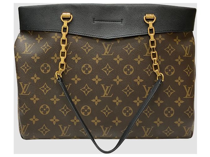 Louis Vuitton Borsa a Spalla Monogram Palace Chain Nero - vista 9