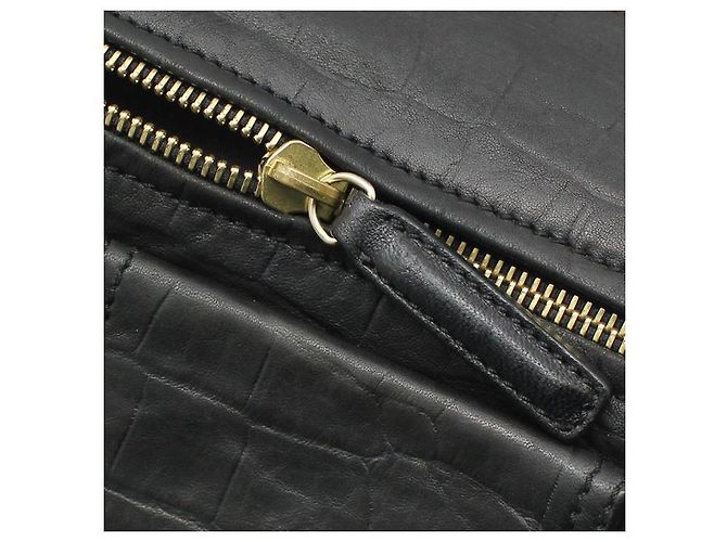 Givenchy Borsa a tracolla Pandora in pelle nera, media, con finiture dorate Nero - vista 10