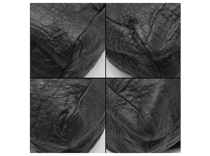Givenchy Borsa a tracolla Pandora in pelle nera, media, con finiture dorate Nero - vista 13