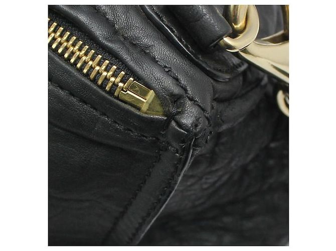 Givenchy Borsa a tracolla Pandora in pelle nera, media, con finiture dorate Nero - vista 8