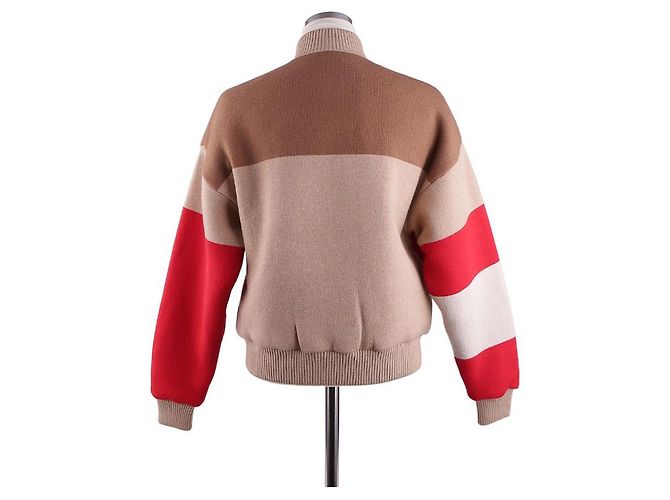 Hermès Chaqueta Varsity Acolchada para Mujer Multicolor - vista 17
