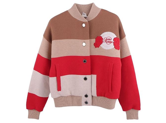 Hermès Chaqueta Varsity Acolchada para Mujer Multicolor - vista 3