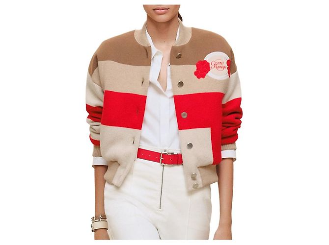 Hermès Chaqueta Varsity Acolchada para Mujer Multicolor - vista 6