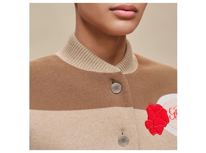 Hermès Chaqueta Varsity Acolchada para Mujer Multicolor - vista 8