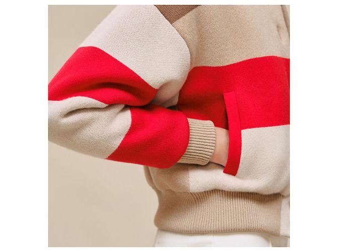 Hermès Chaqueta Varsity Acolchada para Mujer Multicolor - vista 9