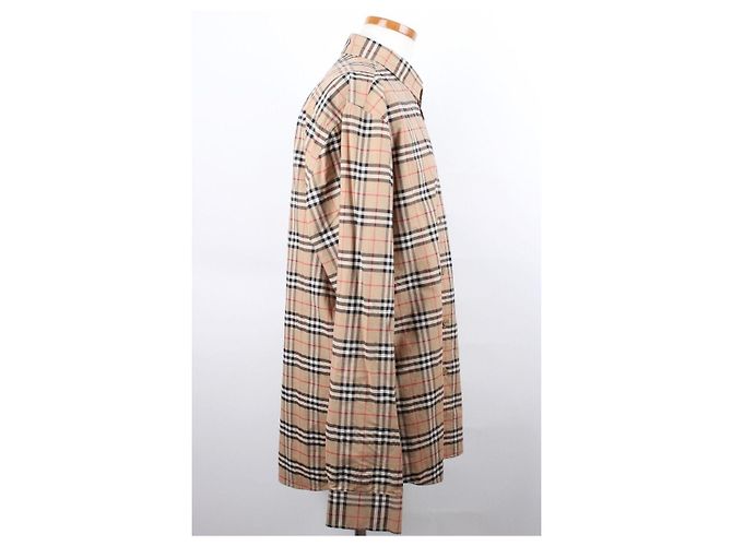 Burberry Camicia in cotone Archive Beige Marrone - vista 3