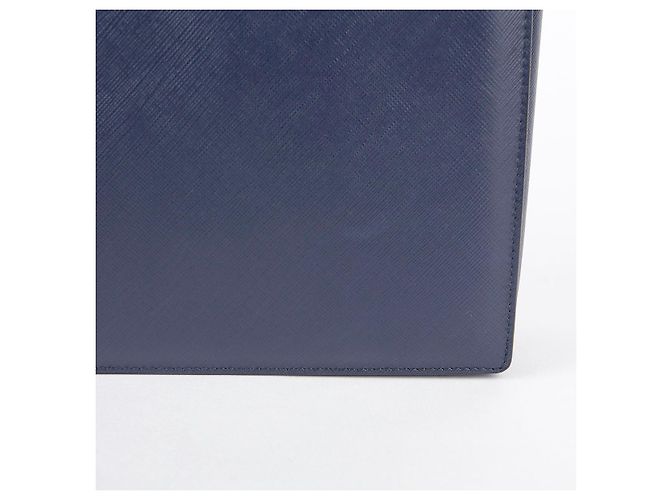 Salvatore Ferragamo Bolso de hombro y bandolera Genie Barra en piel Saffiano azul marino - vista 5